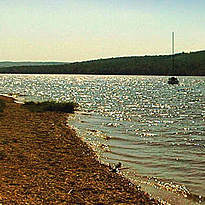 Plage au lac des Vieilles-Forges