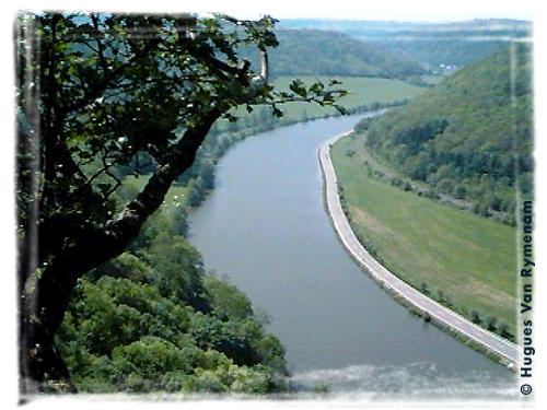 La Meuse depuis les rochers de Freyr